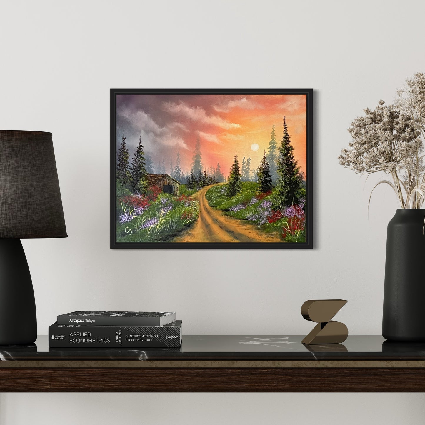 Path Through the Woods print, Old Cabin Wall Art