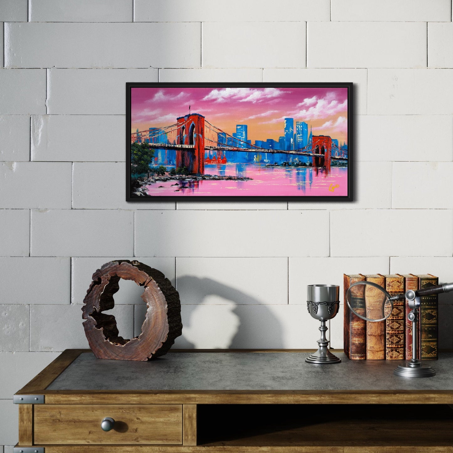 Brooklyn Bridge Art Print, NYC Wall Art