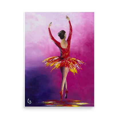 Ballerina #2 Archival Print, Dancer Art Print, Ballet Art, Ballerina Wall Art, Baller Dancer Home Decor, Ballerina Art Print