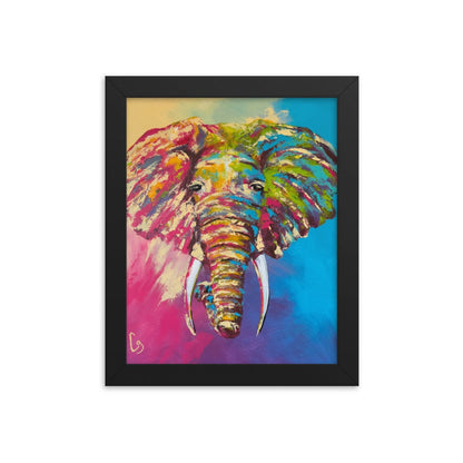 African Elephant Framed archival art print