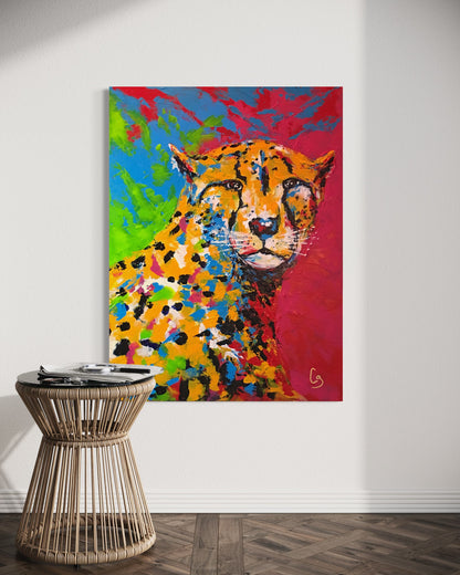 Cheetah Archival Art Print, Animal Wall Art